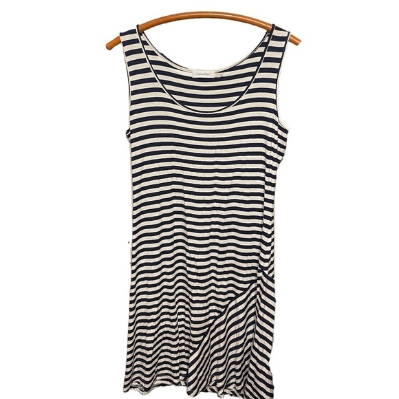 Calvin Klein‎ Stripe Sleeveless Dress - Picture 1 of 6